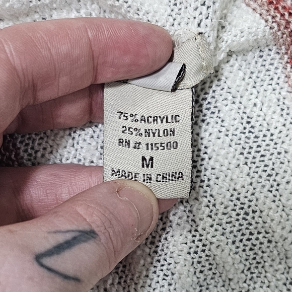 ESCIO | WATERFALL FRONT, FRINGE BOTTOM STRIPED LIGHTWEIGHT CARDIGAN - Picture 15 of 16